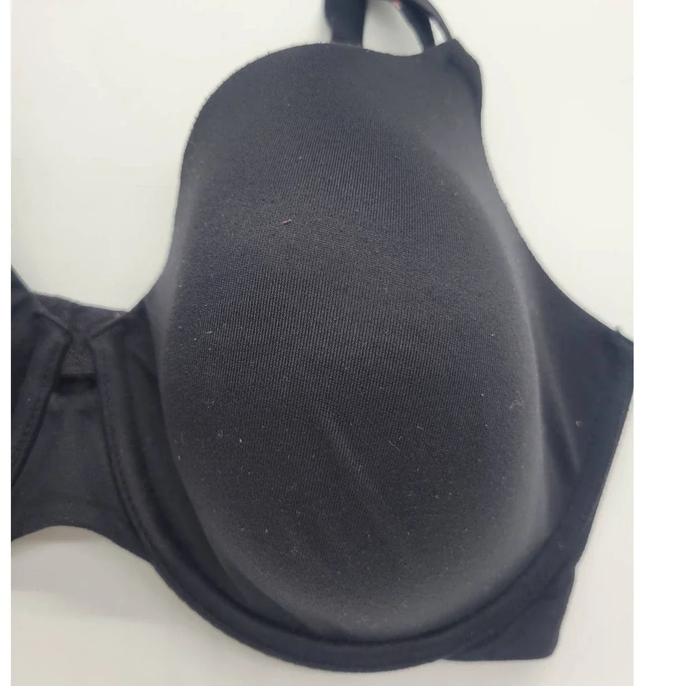Warners Full-Coverage Bra Cloud 9‎ Backsmoother Black Underwire Size 34D